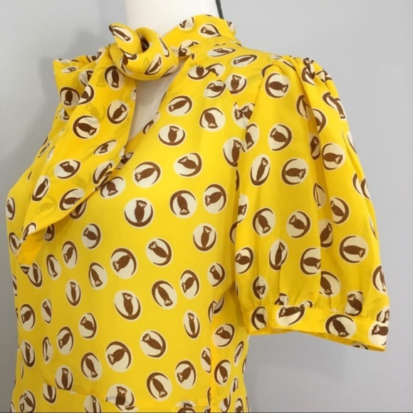 Anthropologie - 100% Silk Girls from Savoy Blouse! - Picture 6 of 8